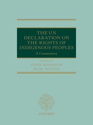 cover image of The UN Declaration on the Rights of Indigenous Peoples